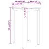 vidaXL Bar Table White 60 x 60 x 105 cm Solid Pine Wood