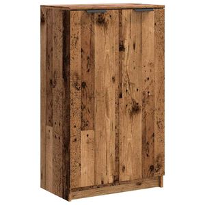 vidaXL Shoe Cabinet Old Wood 59x35x100.5 cm Engineered Wood