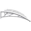 vidaXL Door Canopy Grey 200x100 cm PC