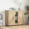 vidaXL Wooden Cabinet Sonoma Oak 88.5 x 30.5 x 73 cm Engineered Wood