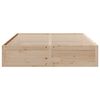 vidaXL Bed Frame without Mattress with Drawers 200x200 cm Solid Wood Pine
