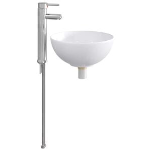 vidaXL Bathroom Wash Basin Chrome 32 x 32 x 13 cm Metal