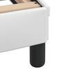 vidaXL Bed Frame with LED without Mattress "Hvar" White 120x200 cm