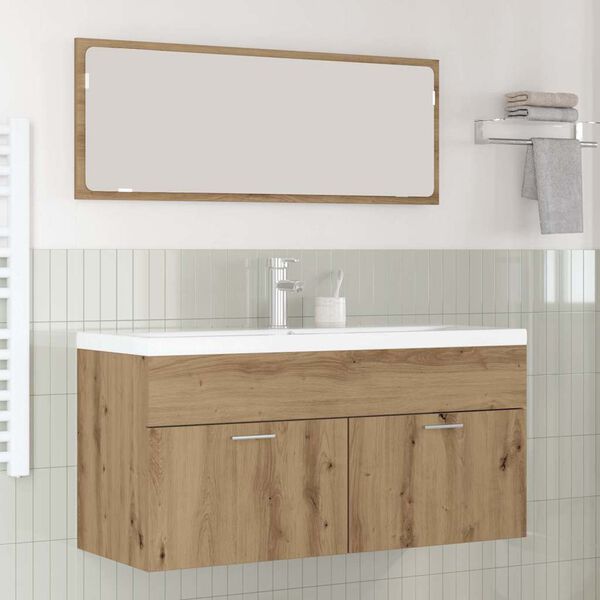 vidaXL Bathroom Cabinet Artisan Oak 100 x 38.5 x 46 cm Engineered Wood