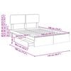vidaXL Storage Bed with Headboard White 140 x 190 cm Engineered Wood