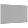 vidaXL Kitchen Backsplash Light grey 70 x 40 x 0.6 cm Tempered Glass