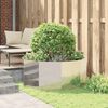 vidaXL Planter Silver 120 x 120 x 50 cm Stainless Steel