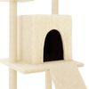 vidaXL Cat Tree with Sisal Scratching Posts Cream 110 cm