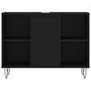 vidaXL 3 Piece Bathroom Furniture Set Black Engineered Wood