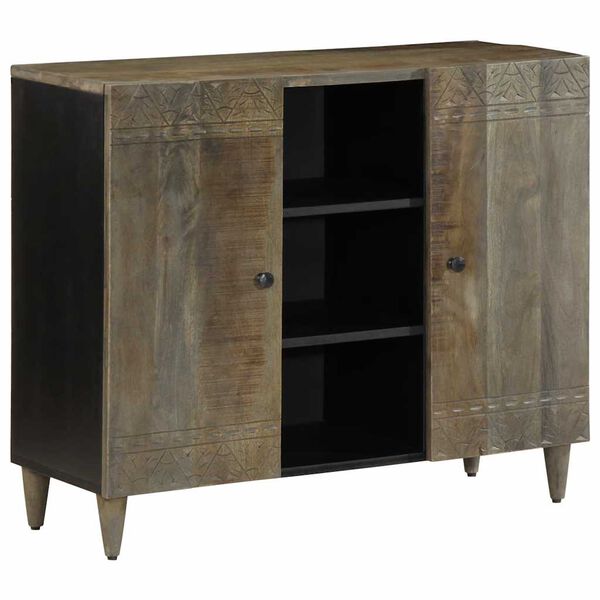 vidaXL Sideboard 90x33x75 cm Solid Wood Mango