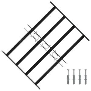 vidaXL Window Security Grille 75.5 x 60 cm Galvanized Steel