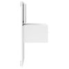 vidaXL Wall-mounted Bedside Cabinet with LED Lights White