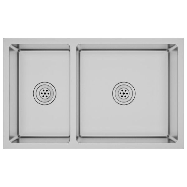 vidaXL Kitchen Sink Stainless Steel