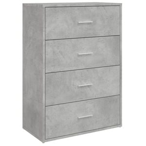 vidaXL Sideboard Concrete Grey 60x31x84 cm Engineered Wood