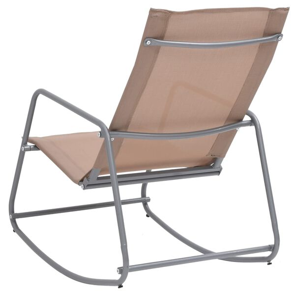 vidaXL Garden Swing Chair Taupe 95x54x85 cm Textilene