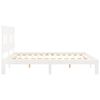 vidaXL Bed Frame without Mattress White Super King Size Solid Wood Pine
