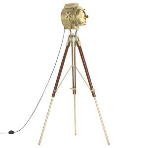 vidaXL Tripod Floor Lamp Solid Mango Wood 193 cm