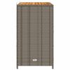 vidaXL Cabinet Grey 70 x 50 x 87 cm Polyester and Roly Ratten