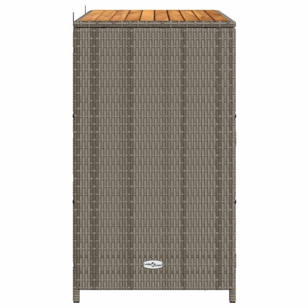 vidaXL Cabinet Grey 70 x 50 x 87 cm Polyester and Roly Ratten