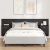 vidaXL Headboard with Cabinet 3 pcs Black Oak Engineered Wood