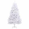 vidaXL Artificial Hinged Christmas Tree White 300 cm PVC and Steel