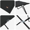 vidaXL Folding Camping Bed Manual Black 206 x 76 x 74 cm Oxford fabric
