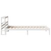 vidaXL Bed Frame without Mattress White 90x190 cm Single Solid Wood Pine