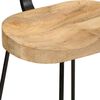 vidaXL Bar Stools 2 pcs 49x43x88 cm Solid Wood Mango