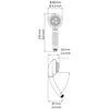 RIDDER Massaging Showerhead Set with 8 Settings Cura&ccedil;ao Chrome 91120