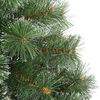 vidaXL Artificial Hinged Christmas Tree Snow Flocked Green 210 cm