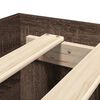 vidaXL Bed Frame with Headboard without Mattress Brown Oak 90x200 cm