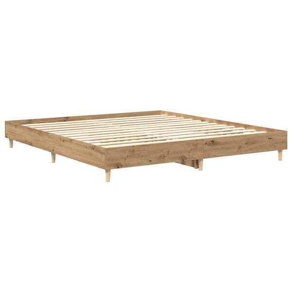 vidaXL Bed Frame without Mattress Artisan Oak 160x200cm Engineered Wood