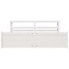 vidaXL Bed Frame with Headboard without Mattress White 180x200 cm Super King