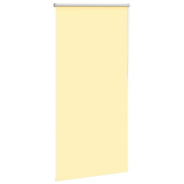 vidaXL Roller Blind Blackout Yellow 70x130 cm Fabric Width 65.7 cm Polyester