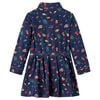 Kids' Dress with Long Sleeves Navy 140