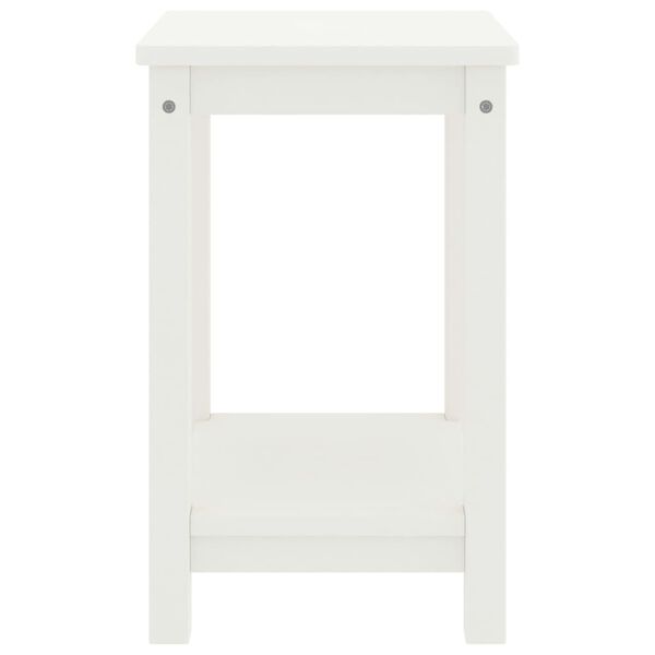 vidaXL Bedside Cabinet White 35x30x47 cm Solid Pinewood