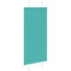 vidaXL Pleated Blind Petrol Green 60x100 cm Fabric Width 59.4 cm Polyester