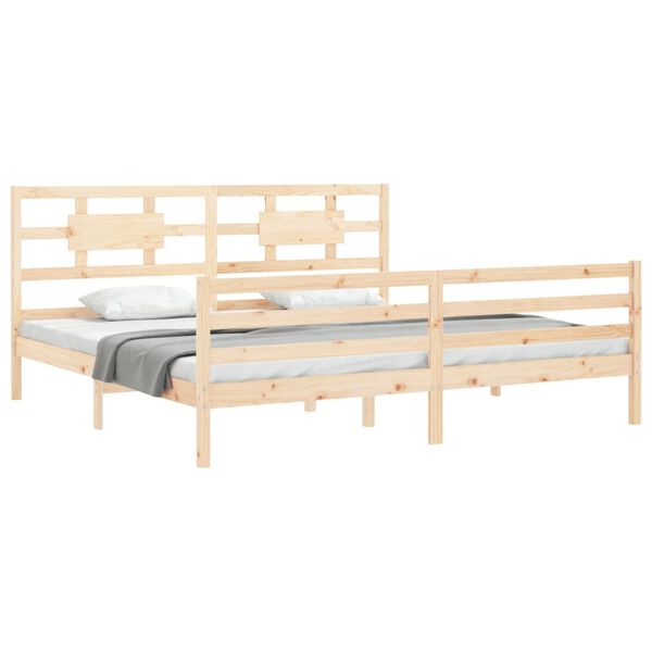 vidaXL Bed Frame without Mattress 200x200 cm Solid Wood