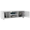 vidaXL TV Cabinet High Gloss White 110x40x35 cm Engineered Wood