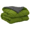 vidaXL Summer Duvet Green and Anthracite 200 x 155 cm Microfiber