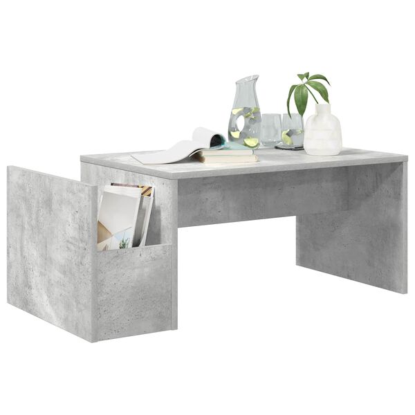 vidaXL Coffee Table Concrete Grey 90 x 45 x 35 cm Engineered Wood