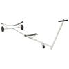 vidaXL Adjustable Boat Trailer with Pneumatic Tires 200 kg Load Silver