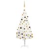 vidaXL Christmas Tree | White | Polyethylene | Medium | Decorative Inlays