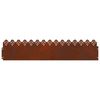 vidaXL Lawn Edgings 30 pcs Rusty 103 x 0.05 x 22 cm Weathering Steel
