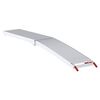 vidaXL Loading Ramp 2 pcs Silver 205 x 28 x 5 cm Aluminium