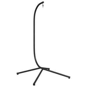 vidaXL Hanging Egg Chair Stand without Basket Black Steel