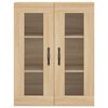 vidaXL Highboard Sonoma Oak 69.5x34x180 cm Engineered Wood