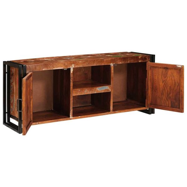 vidaXL TV Cabinet Multicolour 120 x 33 x 50 cm Solid reclaimed wood