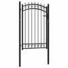 vidaXL Fence gates EMMEN 104 x 117 cm Lockable Powder-coated steel