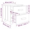 vidaXL Bedside Cabinet HAMAR Honey Brown 40x35x44.5cm Solid Pinewood